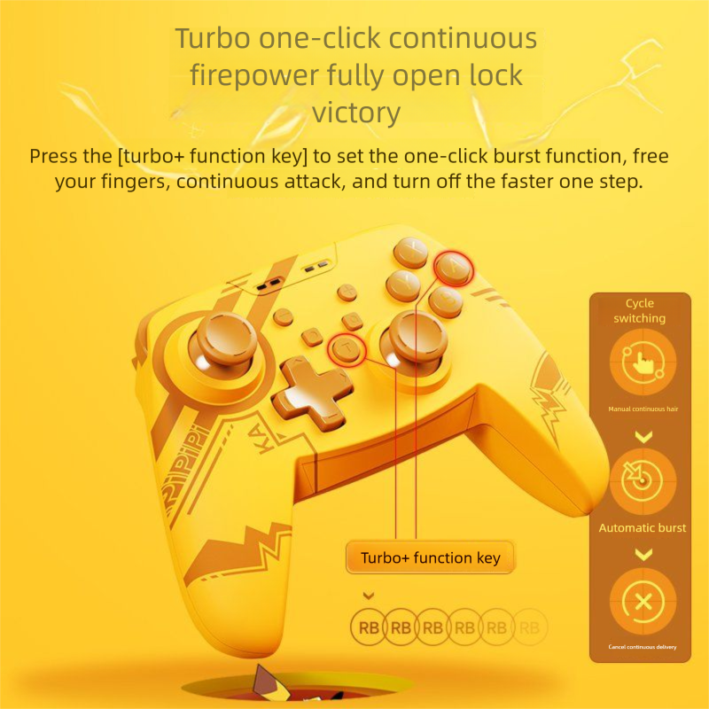 Switch Game Hall Joystick Wireless Adapter For PC Tablet Steam Console Bluetooth Controller_voghion.com