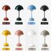 Nordic Dekorative Knospe Dänische Atmosphäre USB Wiederaufladbare Schlafzimmer Nachttisch Einfache Touch Pilz Tischlampe_voghion.com