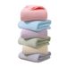 Coral velvet striped bath towel, pineapple grid quick drying towel, bath towel, small vertical strip, thickened water_voghion.com