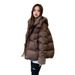 Korean Version Of Bread Down Women's Short Style Lamb Wool Collar, Hooded Cotton Jacket, Maillard Jacket_voghion.com