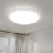 Glitzerlife LED Deckenleuchte Flach Rund - Deckenlampe Weiß Modern 3000K Warmweiß Badlampe 23CM IP44 Wasserfest Für Flur Balkon Wohnzimmer_voghion.com