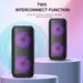O8K BT-2407 Altoparlante portatile doppio subwoofer da 4 pollici con luce LED colorata per la casa_voghion.com
