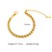 INS Blade Stainless Cuban Vacuum Gold High-end Luxury Wide Titanium Steel Anklet Silver Bracelet_voghion.com