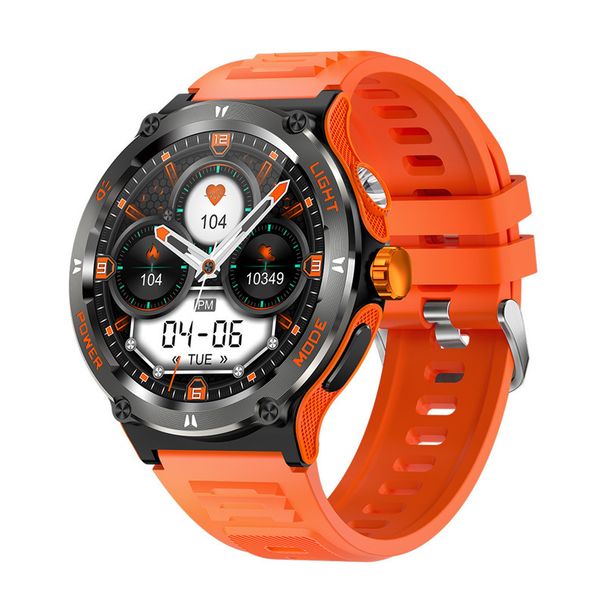 Nuevo reloj inteligente KT76 para deportes al aire libre, resistente al agua, con iluminación LED, monitor de salud, llamadas y múltiples funciones._voghion.com