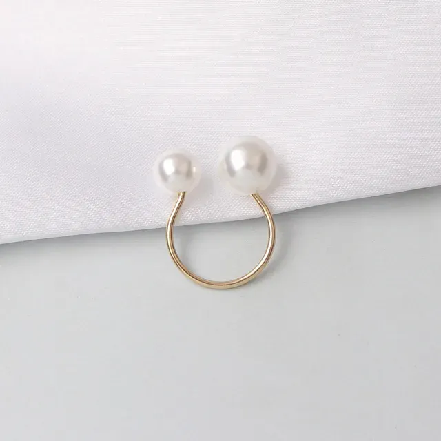 New Women's Rings Simulated Pearls Adjustable Anillos Fashion Jewelry Anel Wedding Engagement Finger Ring_voghion.com