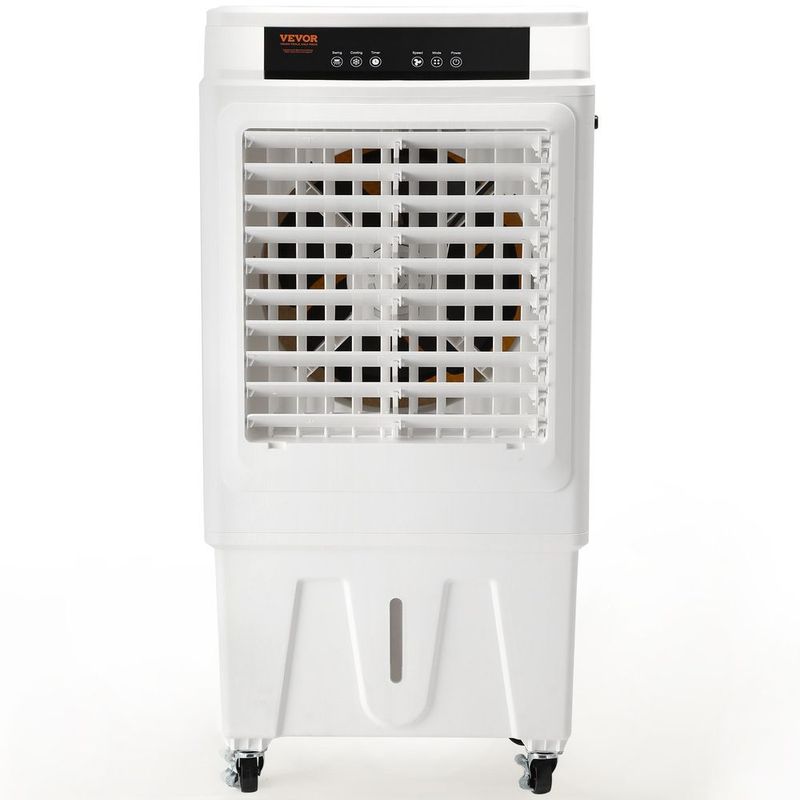 Evaporative Air Cooler, Oscillating Swamp Cooler With Adjustable 3 Speeds, Portable Air Cooler For Indoor/Outdoor Use_voghion.com