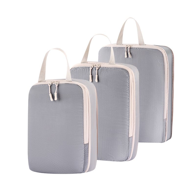 Vacuum Compression Travel Organizer Set - Space-Saving Packing System For Toiletries Clothes Shoes & Electronics_voghion.com