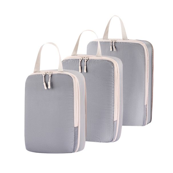 Vacuum Compression Travel Organizer Set - Space-Saving Packing System For Toiletries Clothes Shoes & Electronics_voghion.com