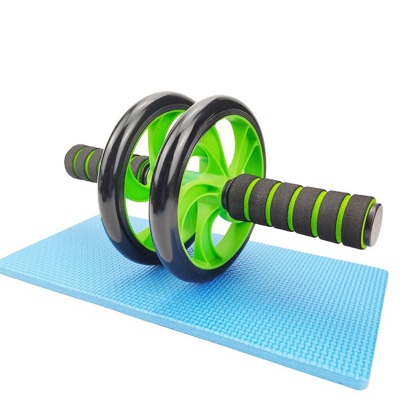 Men And Women's Household Small Sports Equipment Abdominal Muscle Body Shaping Abdomen Silent Abdominal Wheel Two Wheels_voghion.com