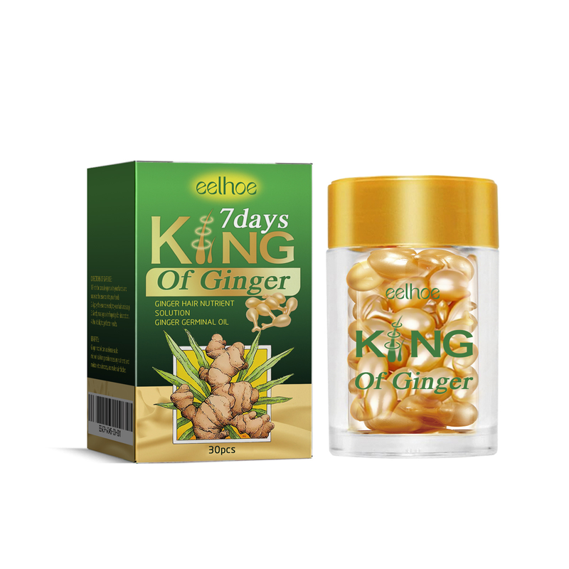 EELHOE Ginger Dense Capsules Närande Återfuktande hårrötter, Stärkande hår, Förhindrar hårbottenförlust, Massage_voghion.com
