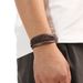 new leather hand woven bracelet men's magnet buckle stainless steel bracelet jewelry women's_voghion.com