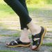 Große lässige Sandalen für Damen, einfarbig, dicke Sohle, Kreuzsandalen, Damenschuhe, Sandalen_voghion.com