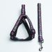 Fashion Patch Pet Multiple Colors Available Chest Harness Set Leash Dog Rope_voghion.com