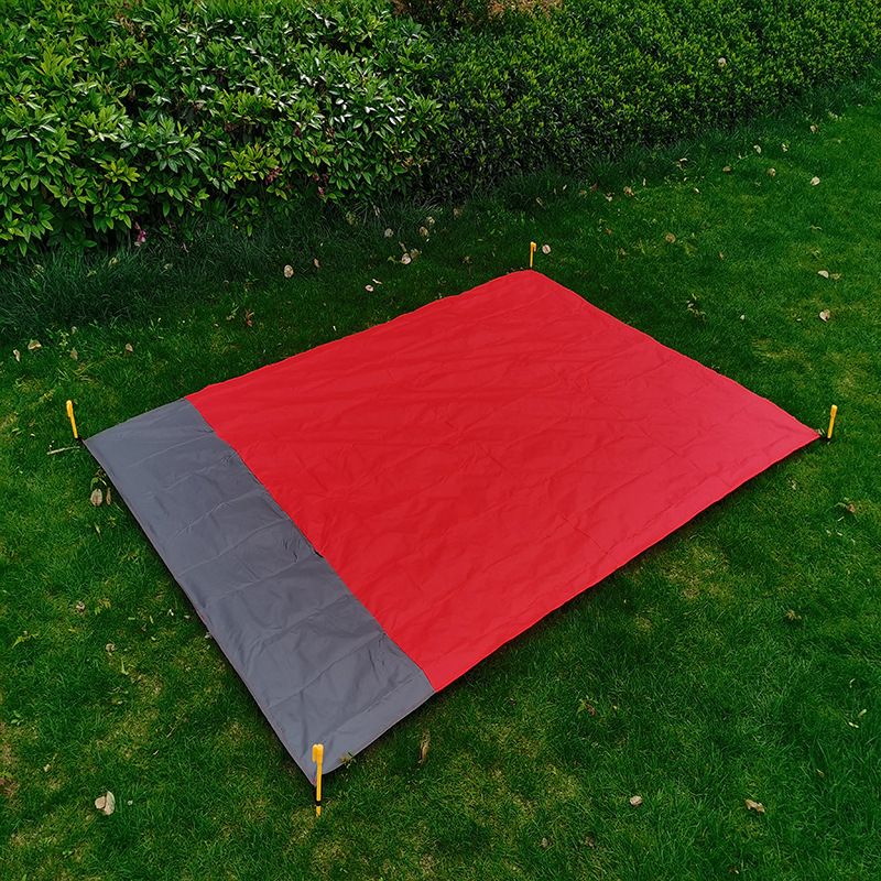 Outdoor Camping Waterproof Convenient Foldable Portable Picnic Mat Moisture Proof Mat Polyester Plaid Pocket Beach Mat_voghion.com
