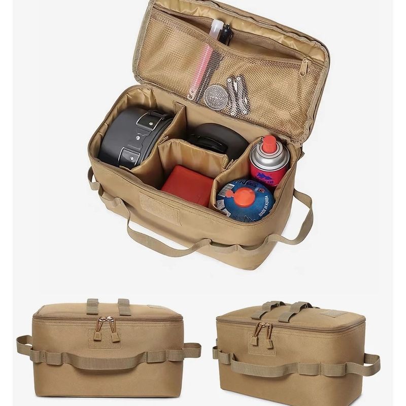 Bolsa de almacenamiento para tanque de gas para acampar al aire libre, bolsa de herramientas de clavos de tierra de gran capacidad, bolsa de kit de utensilios de cocina para picnic con bote de gas_voghion.com