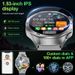 New 1.53 Inch Large Screen Smart Watch Bluetooth Call Watch Multi Function Waterproof Pedometer Watch_voghion.com