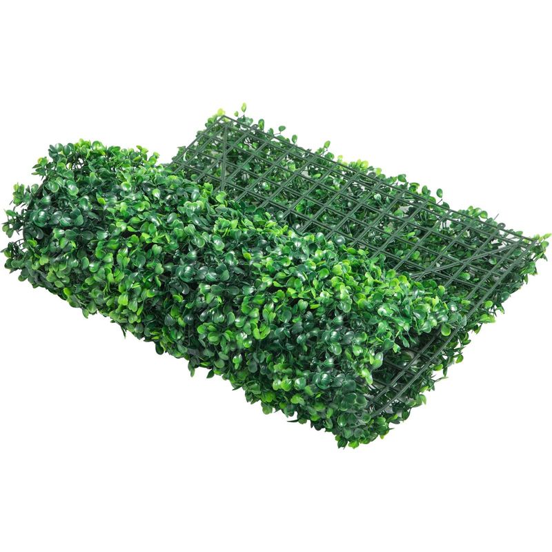 VEVOR Artificial Boxwood Panel UV 24pcs Boxwood Hedge Wall Panels Artificial Grass Backdrop Wall 24" X 16" 4 Cm Green Grass Wall, Hedge For Decor Privacy Fence Indoor, Outdoor Garden Backyard_voghion.com