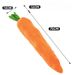Dog Boredom Reliever Carrot Durable Chew Toy Squeaky Teddy Puppy Golden Retriever Pet Supplies_voghion.com