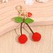 Portachiavi con ciondolo a forma di frutta e ciliegia, zaino, custodia per auricolari e telefono._voghion.com