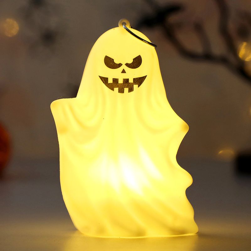 Glow-in-the-Dark Halloween Ghost Decorations - Spooky LED Hanging Ornaments For Party, Home & Outdoor Decor (4 Styles)_voghion.com