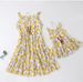 Mutter & Kinder Eltern-Kind-Kleid Sommer Kinder Kuchen Kleid Strand Strand Baumwolle Seide Strandkleid mit Halskette koreanische Version Prinzessin Weste Kleid_voghion.com