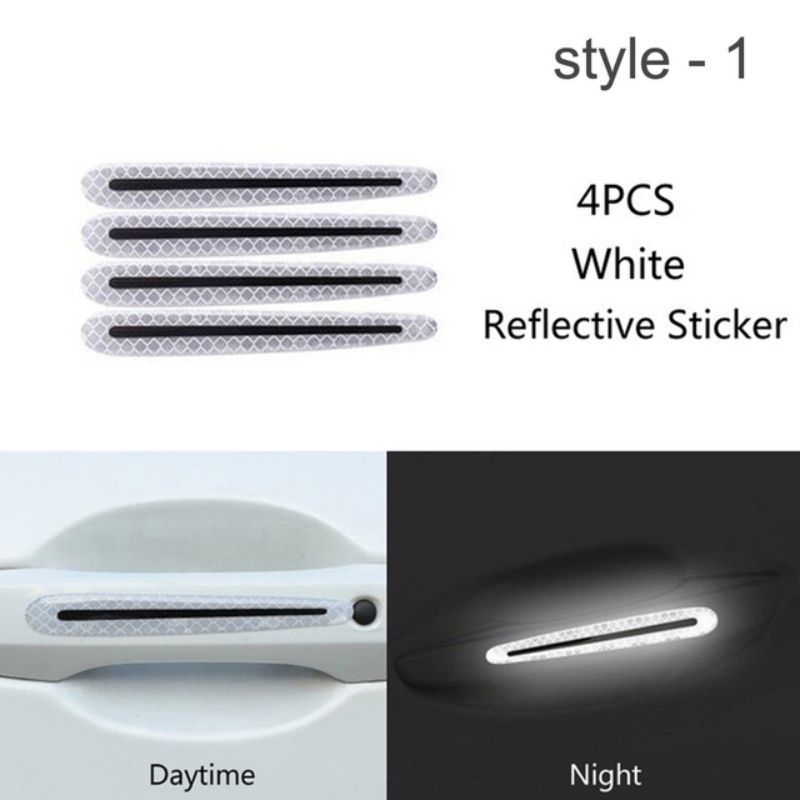 3M Automotive Door Handle Protector - Carbon Fiber Texture Anti-Scratch Film With Night Reflective Strips (Pre-Cut Universal Kit)_voghion.com