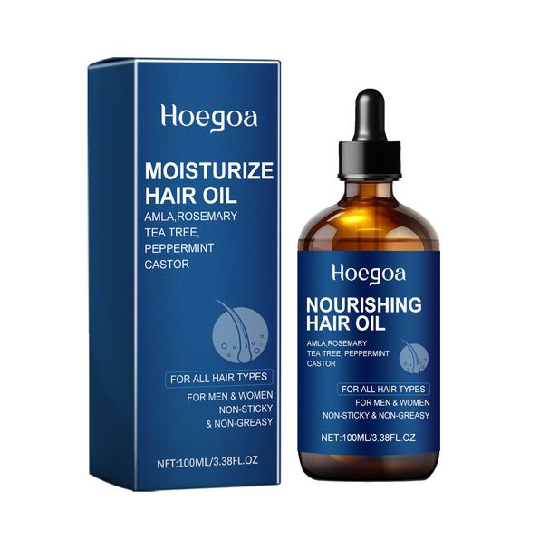 Hoegoa per riparare le code secche e crespe, olio essenziale nutriente per la cura dei capelli lisci_voghion.com
