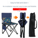 Outdoor Portable Camping Fishing Stool With Backrest Picnic Travel Leisure Folding Chair_voghion.com