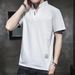 Abbigliamento maschile T-shirt a maniche corte con scollo a V Polo con collo alto e sottile camicia dal corpo sottile_voghion.com