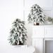 Weihnachten Simulierte Fallen Schnee Beflockung Nobel Baum Nordic Stil Kleine Desktop Dekoration Baum_voghion.com
