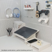 Ins Style Dormitory Heightening Notebook Stand Computer Cooling Organizing Storage Rack Desktop Office Entertainment_voghion.com