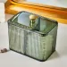Square Cotton Swab Organizer - Dustproof Makeup Storage_voghion.com