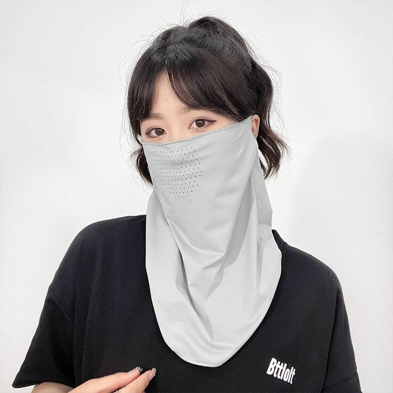 Sonnenschutzmaske aus Eisseide für Frauen, UV-Schutz für das ganze Gesicht, atmungsaktiver dünner Sonnenschutz, Fahrradschutz, Schleier, Fahrmaske,_voghion.com