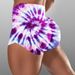 New Women's High Waist Yoga Fitness Hip Lift Shorts Personality Sports_voghion.com