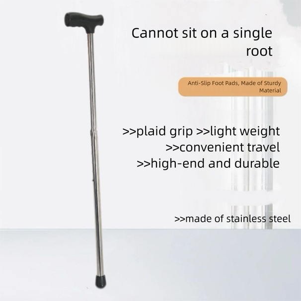 Neues Modell Wandern Edelstahl Klappstock Hocker Stuhl Outdoor Klettern Ältere Gehstock Home Tragbare_voghion.com