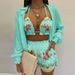 Women's Clothing Sexy Three Piece Suit Autumn Beach Fashion Shorts Suit_voghion.com
