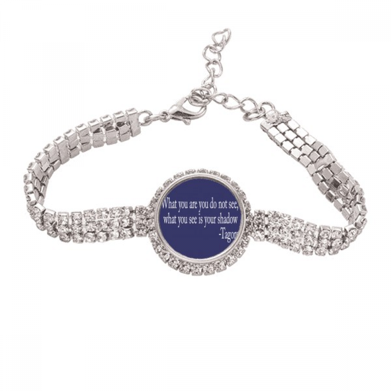Citações Pessoas Famosas Curando Não Podem Ver A Sombra Tênis Corrente Tornozeleira Pulseira Jóias De Diamante_voghion.com