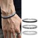 Titanstahl Zirkon Armband Edelstahl Tennisarmband Herren Damen Schmuck_voghion.com