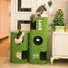 Scratching Board Climbing Frame Toy Anti-Scratch Sofa Protector Durable Non-Shedding Cat Integrated Vertical Bed_voghion.com