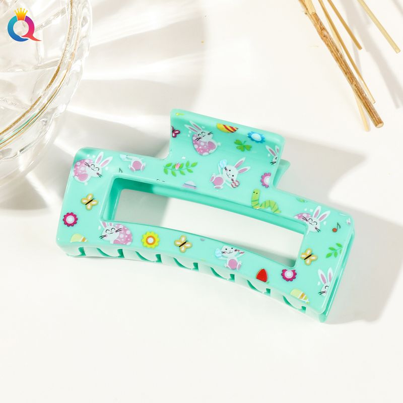 Hairpin Female High Grade Color Printing Hair Clip Shark Clip Hair Accessories_voghion.com