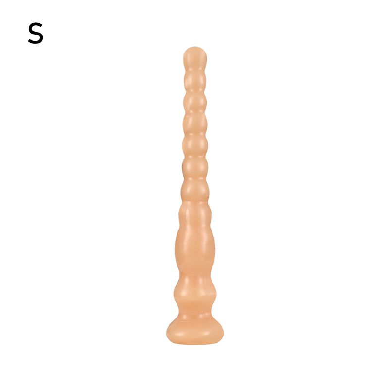 Round Beads Overlength Anal Plug Dildos Healthy PVC Soft Anal Dilator Sex Toys for Stimulation of  a_voghion.com