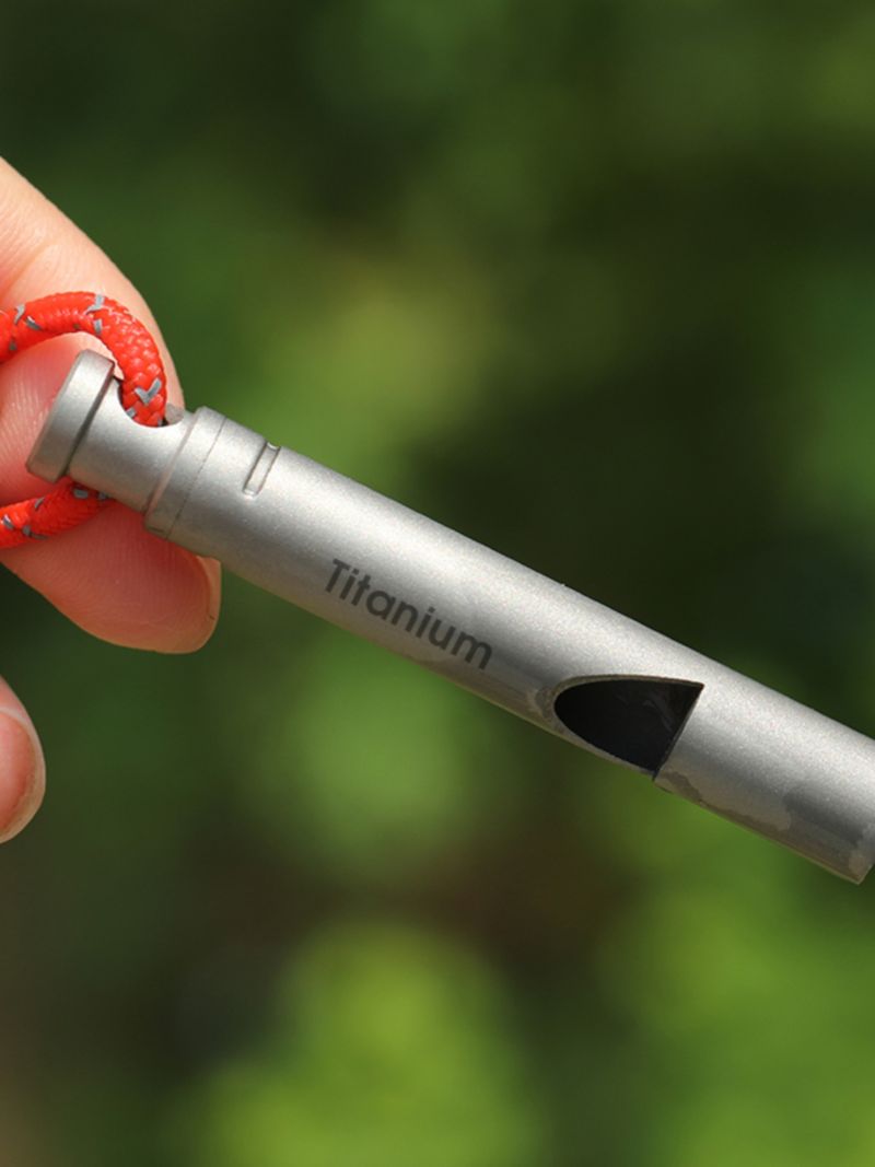 Craftsman Pure Tragbare Vogeltrainingspfeife für das Überleben im Freien, Rettung, Camping, Hochfrequenz-Titanpfeife_voghion.com