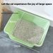 Grande scatola ispessita e di grande capacità, toilette aperta, forniture per animali domestici, lettiera per gatti_voghion.com