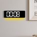 Modern LED Digital Wall Clock With Multi-Color Backlight, Temperature Display, Calendar & Alarm – Stylish Home & Office Decor_voghion.com