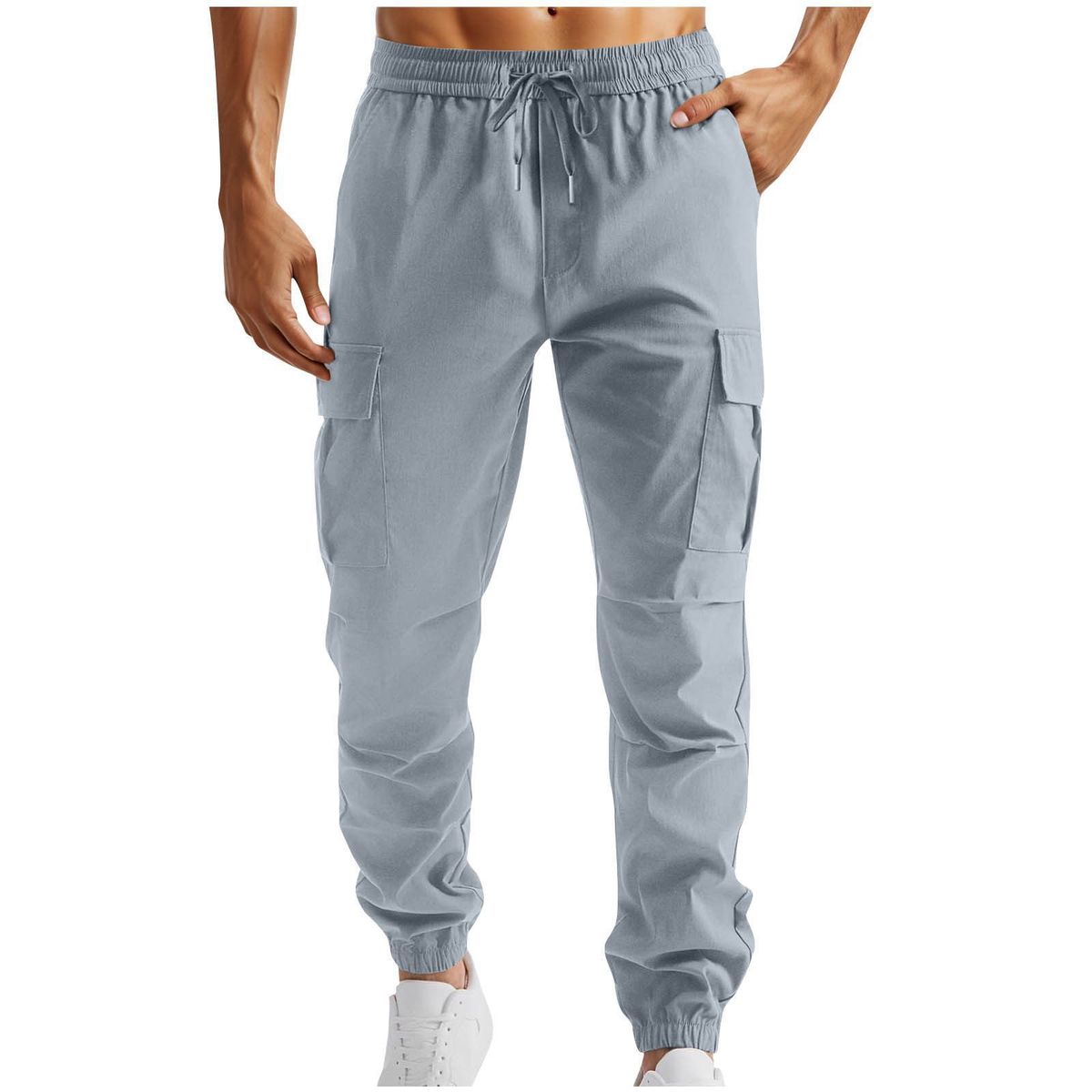 Pantaloni cargo leggeri da uomo – Pantaloni tattici ad asciugatura rapida per corsa ed escursionismo (poliestere traspirante, S-XXL)_voghion.com