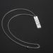 Titanium Teel Rectangle Engraved Necklace Trendy Personality Fashion Quare Tag Pendant Weater Chain YL_voghion.com