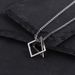Collana geometrica per coppia, stile cool, hip-hop, uomo e donna, semplice, trendy, versatile, creativo, celebrità di Internet._voghion.com