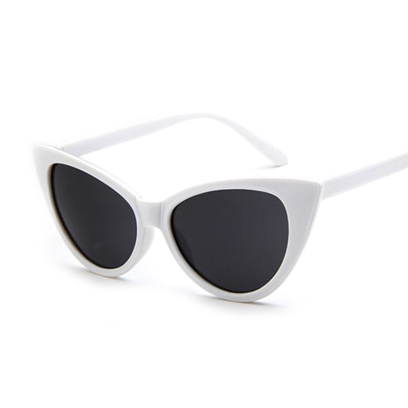 Mode Retro Sexy Cat Eye Stijl Zonnebril Vrouw Klassiek Zwart Wit Dames Zonnebril Cateye Frame Gradiënt Oculos De Sol_voghion.com