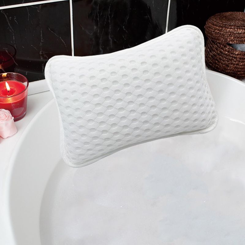 Spa Bath Pillow - Head/Neck Support With Suction Cups_voghion.com