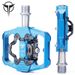 GEWAGE Mountain Bike Locking Flat Aluminum Alloy Triple Bearing Cycling Pedals_voghion.com
